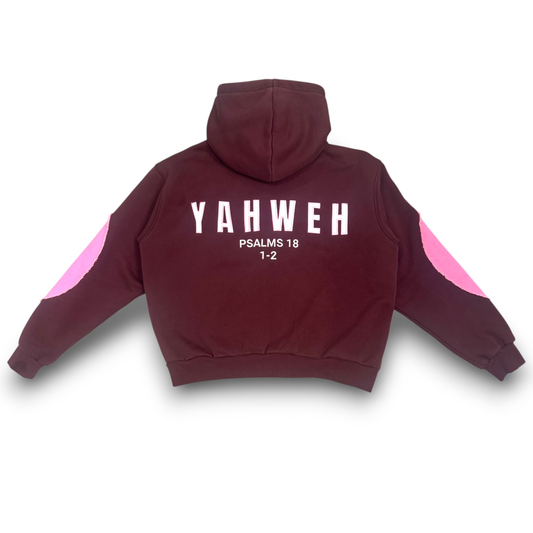 Plum-Brown and Pink YHWH Zip-Up
