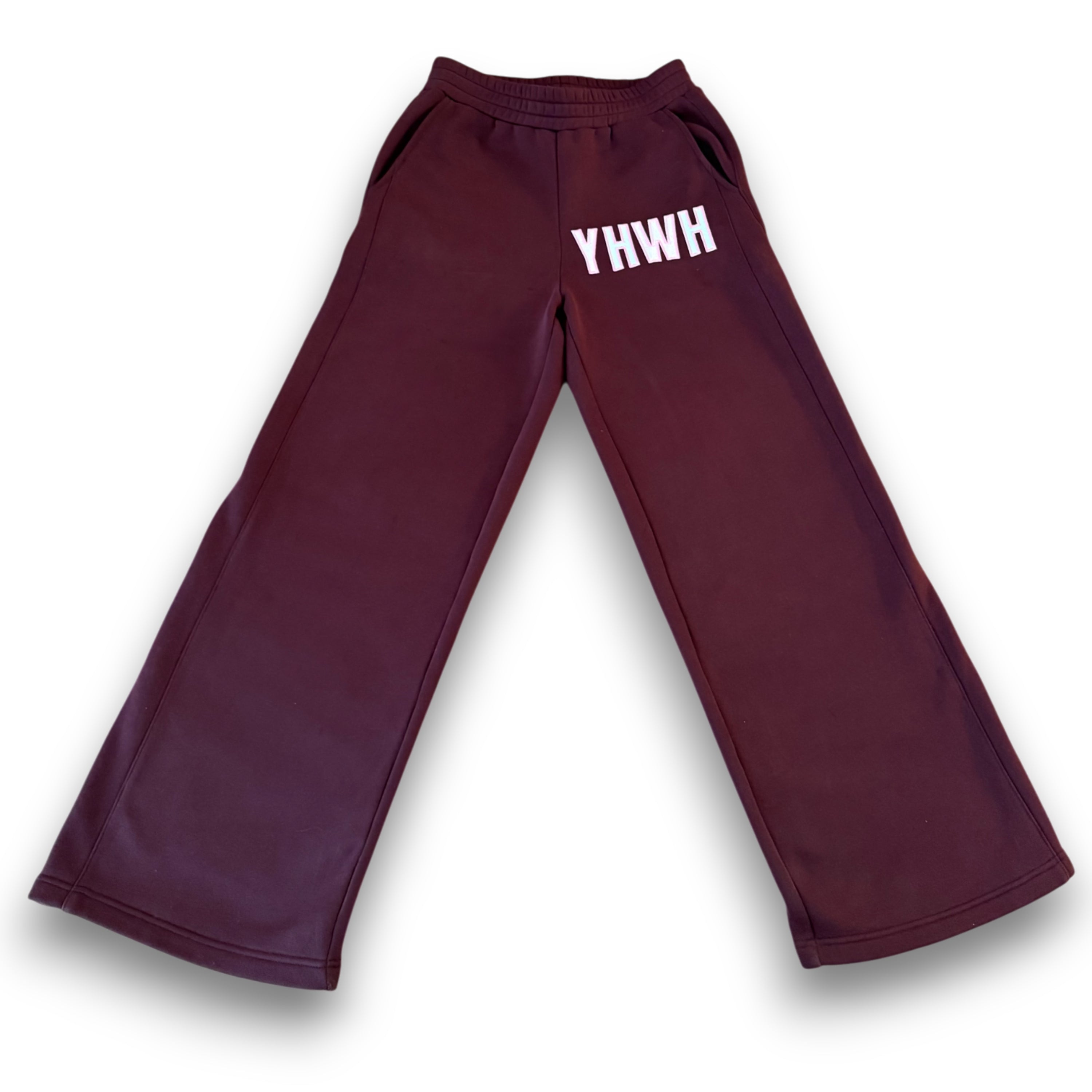 Plum-Brown and Pink YHWH Pants